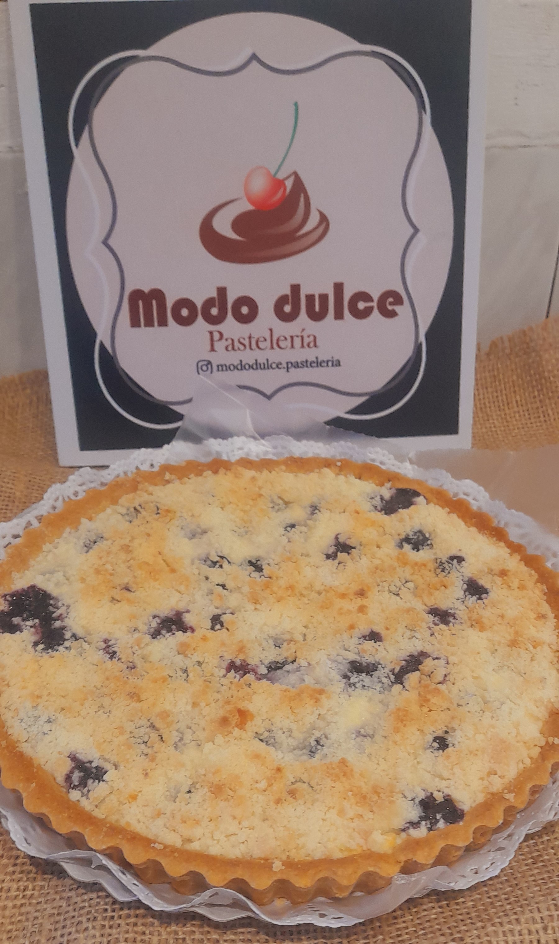 Tarta Crumble de Ricota y frutos rojos